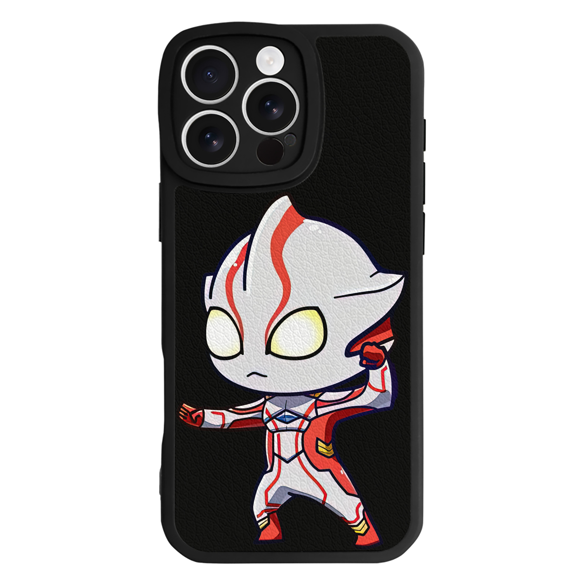 （画像用） ウルトラマン Ultraman 【iPhone 16シリーズ対応】シリコンスマホケース（レザー調） 材質：シリコン